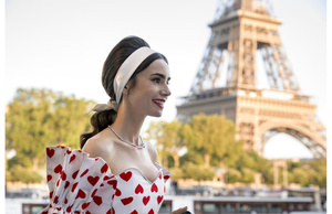 Lily Collins in "Emily in Paris"