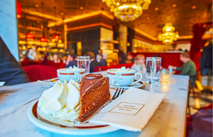 Sacher torte at the Hotel Sacher in Vienna